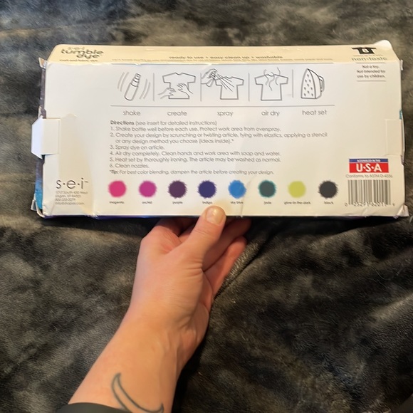 NWT GALAXY TIE DYE KIT ▫️ s•e•i  TUMBLE DRY▫️ - Picture 3 of 6